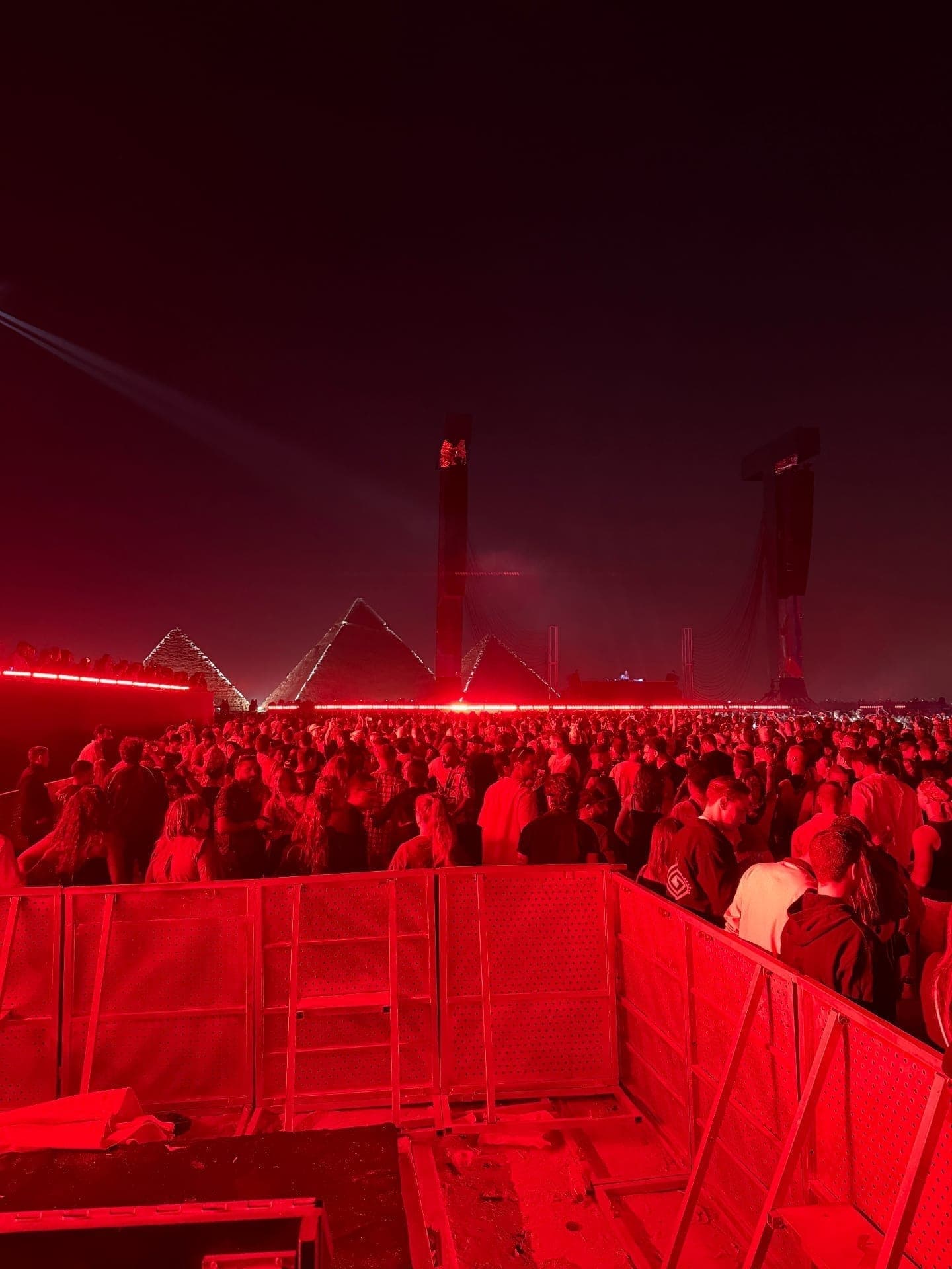 Anyma at Quantum of Genesys, Giza Pyramids, Egypt 2025 — FOH engineering